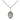Sterling silver St. Lidwina of Schiedam patron saint medal necklace with 18 inch chain, small size 1/2 x 1/4 inch, handcrafted by Bliss