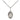Sterling silver Our Lady of Prompt Succor medal necklace 1/2 x 1/4 inch 18 inch chain Bliss Manufacturing