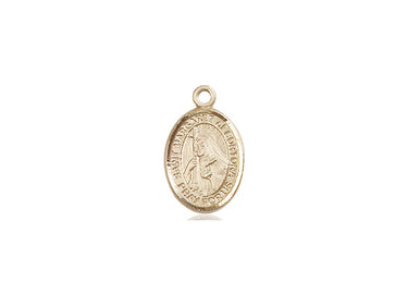 14kt Solid Gold St. Margaret of Cortona Small Catholic Medal Pendant 1/2 x 1/4 inch Bliss USA