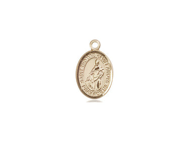 14kt Solid Gold St. Thomas of Villanova Patron Saint Medal Pendant 1/2 x 1/4 inch Handcrafted by Bliss