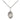 Small sterling silver St. Pius X patron saint medal necklace with 18 inch chain by Bliss Manufacturing