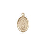 Small 14kt Solid Gold Our Lady of Victory Catholic Medal Pendant 1/2 x 1/4 inch Handmade by Bliss