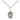 Sterling Silver Our Lady of Victory Medal Necklace 1/2 x 1/4 inch with 18 inch chain by Bliss