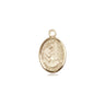 14kt Solid Gold St. Elizabeth of the Visitation small patron saint medal pendant by Bliss Manufacturing