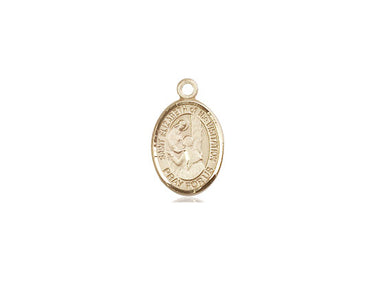 14kt Solid Gold St. Elizabeth of the Visitation small patron saint medal pendant by Bliss Manufacturing