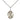Small Sterling Silver St. Ronan Patron Saint Medal Necklace 1/2 x 1/4 inch with 18 inch chain by Bliss