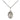 Sterling silver St. Malachy O'More patron saint medal necklace 1/2 x 1/4 inch with 18 inch curb chain handcrafted by Bliss USA