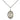 Sterling silver St. Columbanus medal necklace with 18 inch curb chain, handcrafted in USA by Bliss