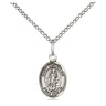 Sterling Silver St. Cornelius patron saint medal necklace with 18 inch chain by Bliss Manufacturing