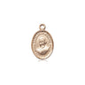 Small 14kt solid gold St. Luigi Orione patron saint medal pendant 1/2 x 1/4 by Bliss Manufacturing