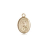 Small 14kt solid gold St. Regina Catholic patron saint medal pendant 1/2 x 1/4 inch handcrafted USA Bliss