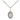 Sterling silver small Immaculate Heart of Mary medal necklace, 1/2 inch petite pendant on 18 inch chain, handcrafted by Bliss Manufacturing USA
