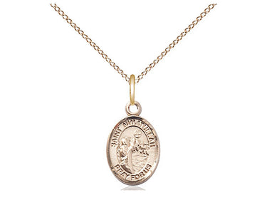 14kt Gold Filled St. Nimatullah Patron Saint Medal Necklace Small 1/2 x 1/4 inches 18 inch Chain Bliss