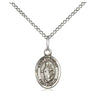 Small sterling silver St. Clement patron saint medal necklace with 18 inch chain by Bliss