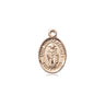 14kt Solid Gold St. Thomas A Becket Patron Saint Medal Pendant 1/2 x 1/4 inch Handcrafted by Bliss