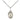 Sterling silver Virgin of the Globe medal necklace, 1/2 x 1/4 inch pendant on 18 inch chain, handcrafted by Bliss