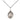 Sterling silver Our Lady of Tears medal necklace 1/2 inch with 18 inch chain handcrafted by Bliss Manufacturing