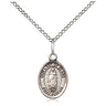 Sterling silver Our Lady of Tears medal necklace 1/2 inch with 18 inch chain handcrafted by Bliss Manufacturing