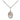 Small sterling silver Our Lady of Grapes Catholic medal necklace with 18 inch chain, handcrafted by Bliss USA