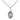 Sterling silver St. Catherine of Bologna patron saint medal necklace, 1/2 x 1/4 inch pendant, 18 inch curb chain, handcrafted in USA by Bliss