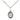 Sterling silver St. John Chrysostom patron saint medal necklace, 1/2 x 1/4 inch pendant on 18 inch chain, handcrafted by Bliss Manufacturing