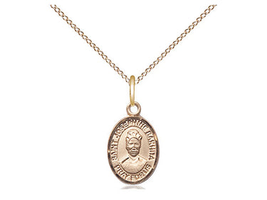 14kt Gold Filled St. Josephine Bakhita Patron Saint Medal Necklace 1/2" x 1/4" with 18" Chain by Bliss