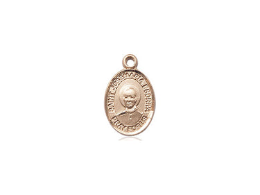 Small 14kt solid gold St. Josemaria Escriva patron saint medal pendant 1/2 x 1/4 handmade by Bliss