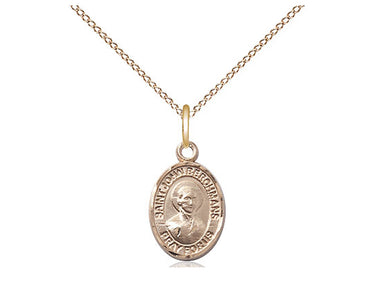 14kt Gold Filled St. John Berchmans Catholic Patron Saint Medal Necklace 1/2 inch by Bliss Manufacturing