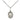 Small Sterling Silver St. Juliana patron saint medal necklace with 18 inch curb chain by Bliss Manufacturing