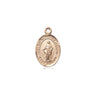 14kt Solid Gold small Our Lady of Knots Catholic medal pendant 1/2x1/4 inches by Bliss USA