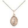 14kt Gold Filled St. Ivo Small Patron Saint Medal Necklace 1/2 x 1/4 on 18 Inch Chain by Bliss