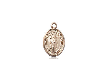14kt Solid Gold St. Ivo Small Patron Saint Medal Pendant 1/2 x 1/4 by Bliss USA