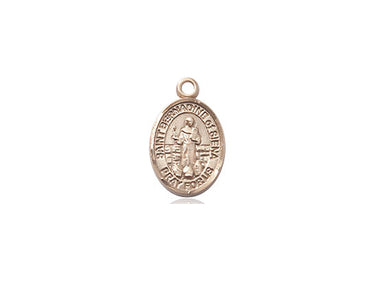 14kt Solid Gold St. Bernadine of Siena Patron Saint Medal Pendant 1/2 x 1/4 Handcrafted by Bliss USA