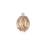 14kt Solid Gold Our Lady of Kibeho Medal Pendant 1/2 x 1/4 Small Size Handmade by Bliss