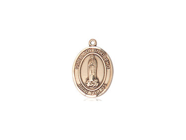 14kt Solid Gold Our Lady of Kibeho Medal Pendant 1/2 x 1/4 Small Size Handmade by Bliss