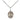 Small sterling silver Our Lady of Kibeho medal necklace with 18 inch chain by Bliss Manufacturing USA