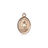 14kt Solid Gold St. Lucy Patron Saint Medal Pendant 1/2 x 1/4 inches small by Bliss Manufacturing