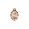 Small 14kt Solid Gold St. Kateri Tekakwitha Patron Saint Medal Pendant 1/2 x 1/4 inch by Bliss