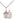 Small sterling silver Guardian Angel dance pendant necklace, 1/2 x 1/4 inch medal on 18 inch curb chain, handcrafted by Bliss Manufacturing