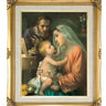 Holy Family Catholic framed wall art 16x20 with antique gold frame by Adolfo Simeone