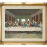 Last Supper Catholic framed wall art 16x20 linen print antique gold frame Adolfo Simeone