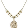 Saint Raymond Nonnatus Crystal Necklace | 3/4 inch | 6mm Beads _x0014_ 14kt Gold Filled