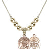 Guardian Angel Crystal Necklace | 3/4 inch | 6mm Beads _x0014_ 14kt Gold Filled