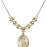 Guardian Angel Crystal Necklace | 3/4 inch | 6mm Beads _x0014_ 14kt Gold Filled