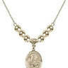 Lord Is My Shepherd Crystal Necklace | 3/4 inch | 6mm Beads _x0014_ 14kt Gold Filled