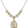 Saint Pio of Pietrelcina Crystal Necklace | 3/4 inch | 6mm Beads _x0014_ 14kt Gold Filled