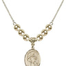 Saint Ursula Crystal Necklace | 3/4 inch | 6mm Beads _x0014_ 14kt Gold Filled