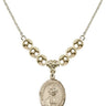 Saint Marcellin Champagnat Crystal Necklace | 3/4 inch | 6mm Beads _x0014_ 14kt Gold Filled