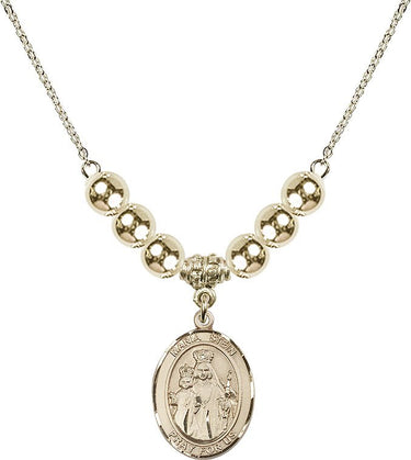Maria Stein Crystal Necklace | 3/4 inch | 6mm Beads _x0014_ 14kt Gold Filled
