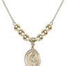Saint Ambrose Crystal Necklace | 3/4 inch | 6mm Beads _x0014_ 14kt Gold Filled